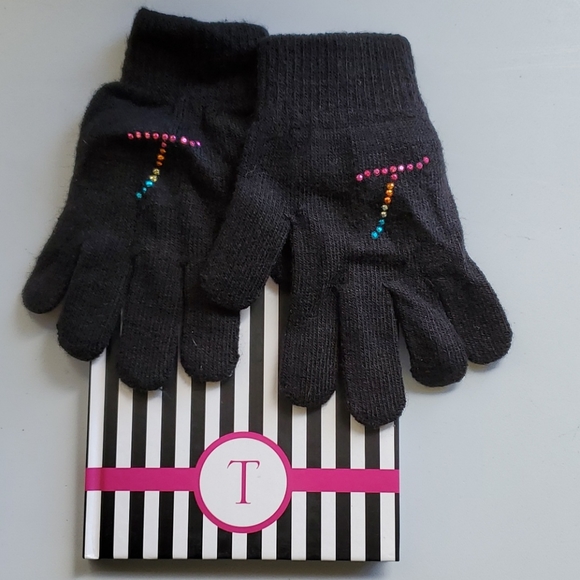 T Monogram Stretch Gloves & Journal - Picture 1 of 7